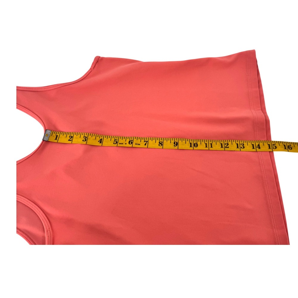 Athleta Aurora V-Neck Crop Tank Coral Pink Women Activewear Top Small - Picture 7 of 9